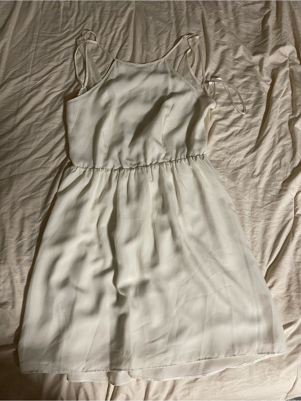 BCBGeneration White Spaghetti-Strap Romper